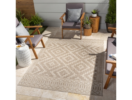 Tapete de Exterior Summertime SURYA Tricia (200 x 275 cm - Polipropileno - Castanho)