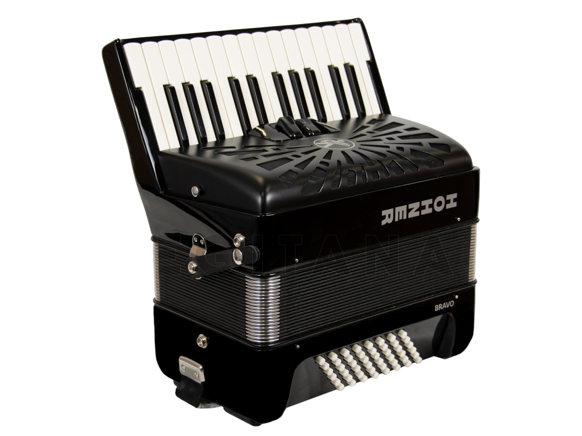 Hohner Bravo Ii 48 Black Silent Key
