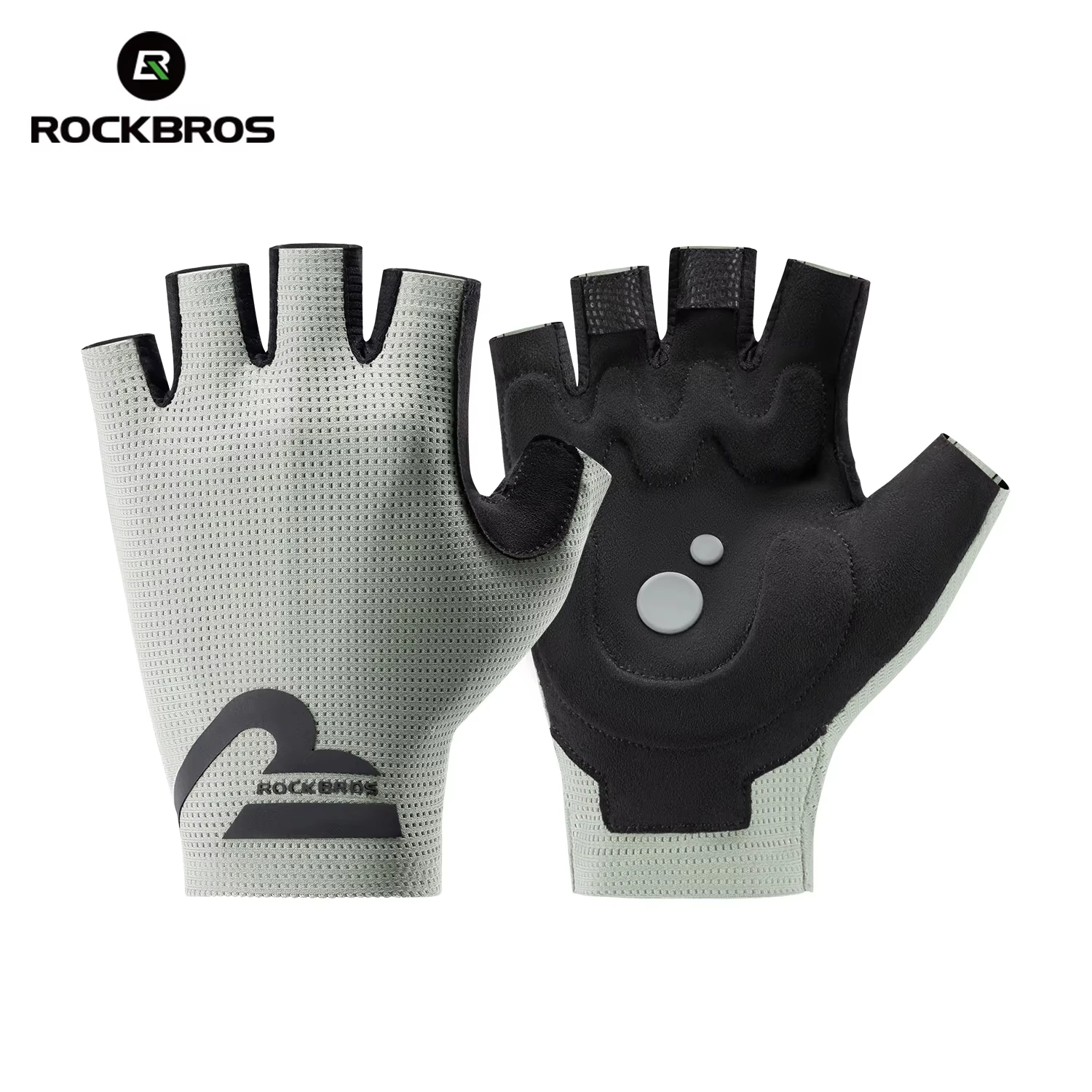 (bege, Tamanho G) Luvas De Ciclismo, Alta Elasticidade E Absorção De Impacto, Design De Meio Dedo, Respiráveis E Antiderrapantes.