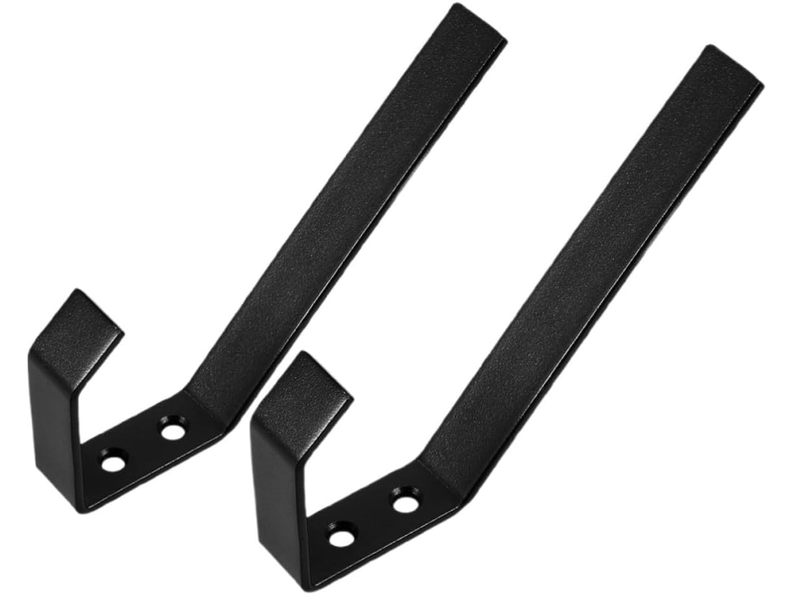 Suporte De Parede Multifuncional Para Capacete Kisangel, Conjunto De 2 Peças, Aço Inoxidável Preto, Armazenamento