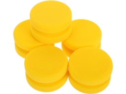 Discos De Polimento Amarelos Para Carros, 80x48mm, Esponjas De Limpeza E Cera.