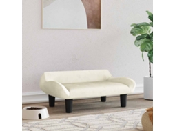 Vidaxl Cama 70x40x24 Cm Veludo Cor Creme