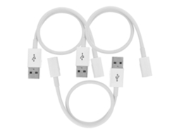 Cabo Usb Tipo C De 3 Peças, Adaptador Macho Para Carregamento Rápido