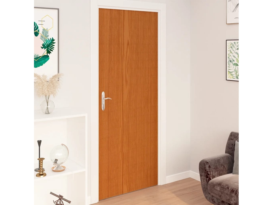 Vidaxl Autocolante Para Porta 4 Pcs 210x90 Cm Pvc Cor Carvalho Claro