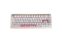 Teclado Mecânico De 146 Teclas Com Tema De Gato Rosa Para Digitação Em Teclados E Teclados De Jogos. Everley891