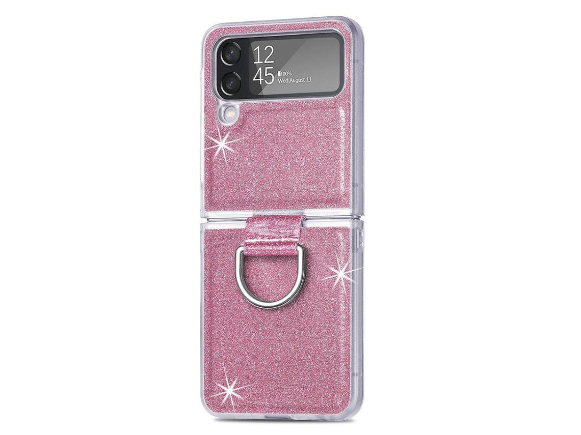 Capa com Glitter Compatível com Samsung Galaxy Z Flip4 5g
