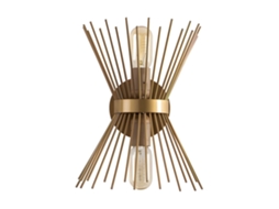 Aplique de Parede OZAIA Kirpi (Dourado - Metal - 23x16x33 cm)