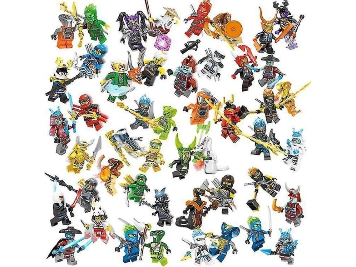 Lurelia 48 Minifiguras Ninja Fantasma Vs Basilisco Com Acessórios, Blocos De Construção