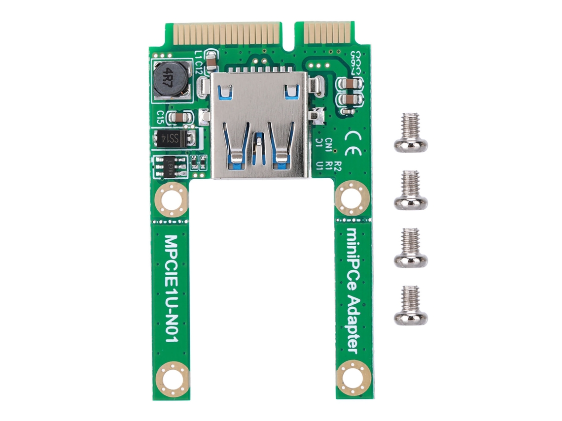 Cartão De Conversão Msata Para Usb, Adaptador De Expansão Mini Pci E Usb2.0 Luz Dourada