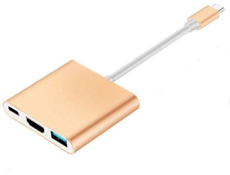 Hub Q-SNEAK YMSHDM Ouro (Hdmi - USB)