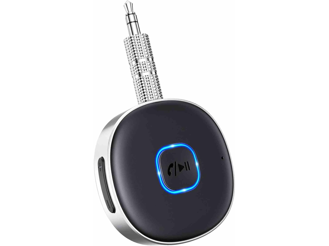 Receptor Bluetooth 5.3 Auxiliar, Adaptador Bluetooth Auxiliar Para Carro Com Rotação De 180° Para Áudio Sem Fio, Compatível Com Entrada De 3,5 Mm Para