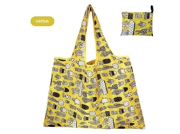 Bolsa Grande de Tecido Oxford Grosso, Ombro Grande, Ecológica, Reutilizável, Portátil, Feminina Dob Rável, Compras. GOKOCO