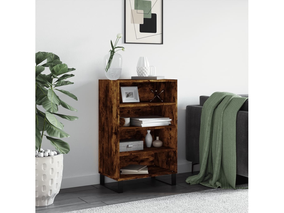 Mueble Alto 57x35x90 cm Derivados de Madera de Roble Ahumado