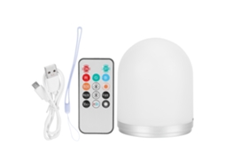 2026 lâmpada de Noite Usb Recarregável Led com Controle Remoto, Regulável, Portátil Rgb com Mudança de Cor para Mesa de Cabeceira