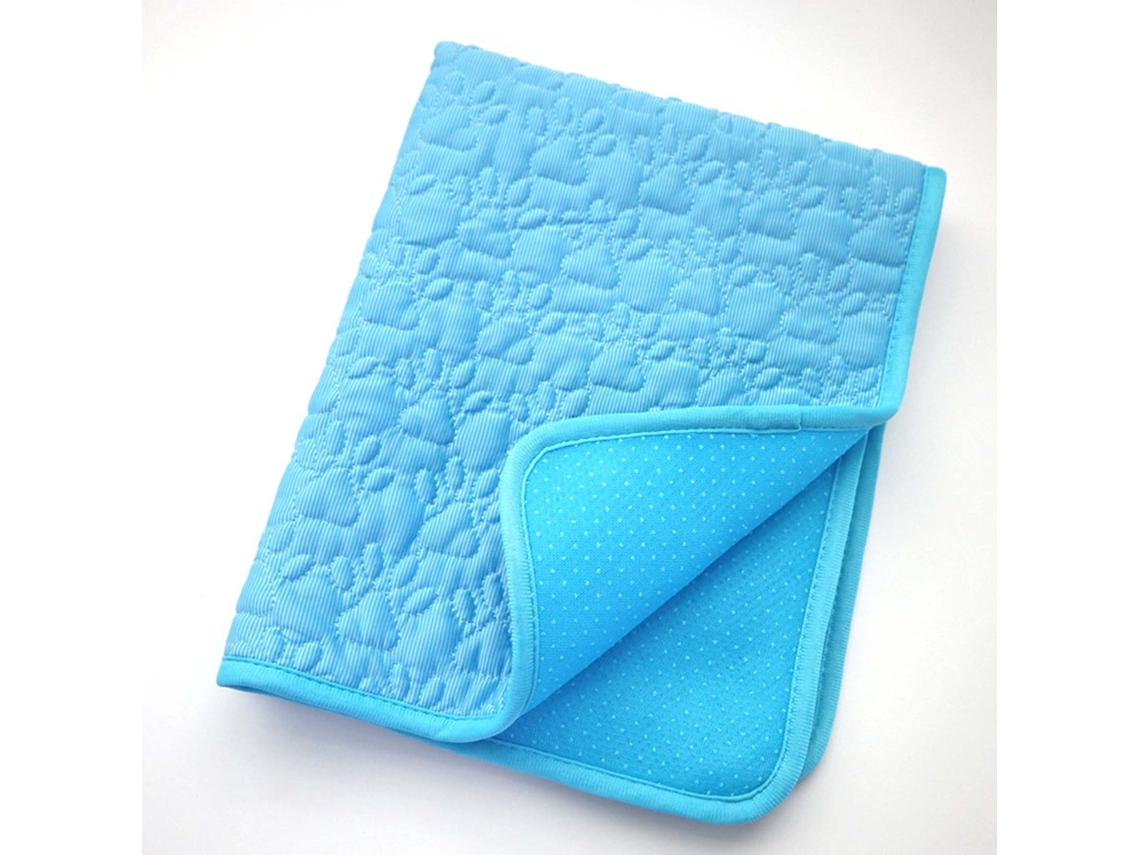Tapete Refrescante, para Cães e Gatos, Antiderrapante, Respirável, Confortável, Azul AQUAFORGE