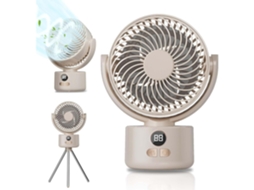 Ventilador de Mesa com Visor Digital e Bateria de Longa Duração. MDUG