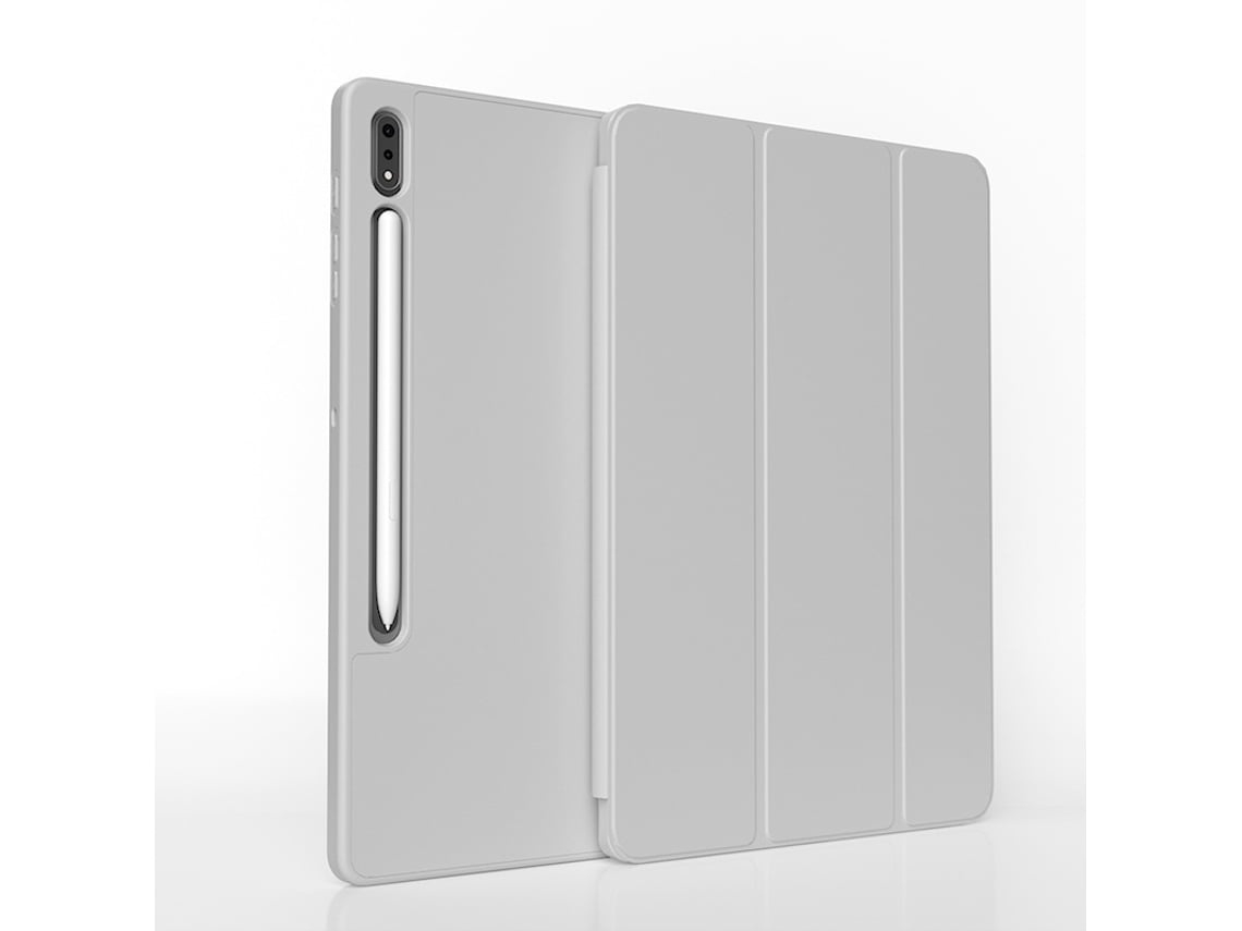Capa Para Tablet Lurelia, Compatível Com Samsung Galaxy Tab S6 Lite 10 4, Cinza, Fixação Magnética, Função Sono