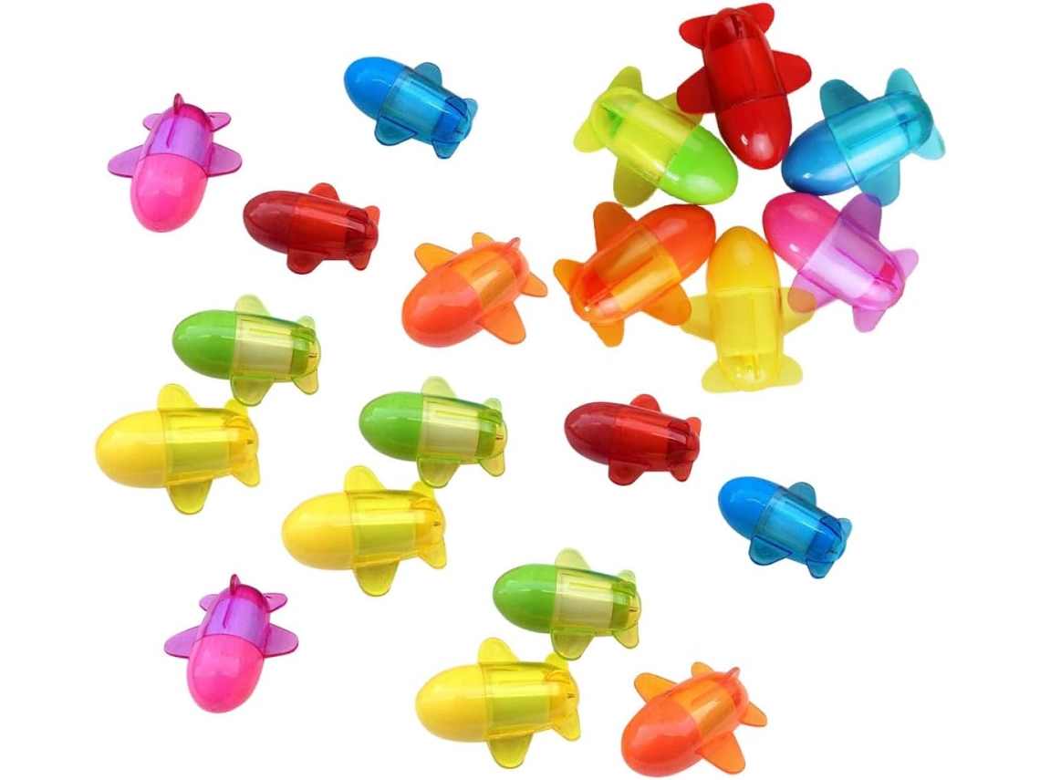 20 Caneta Esferográfica, para Material Escolar, Cores Sortidas CHABERLU
