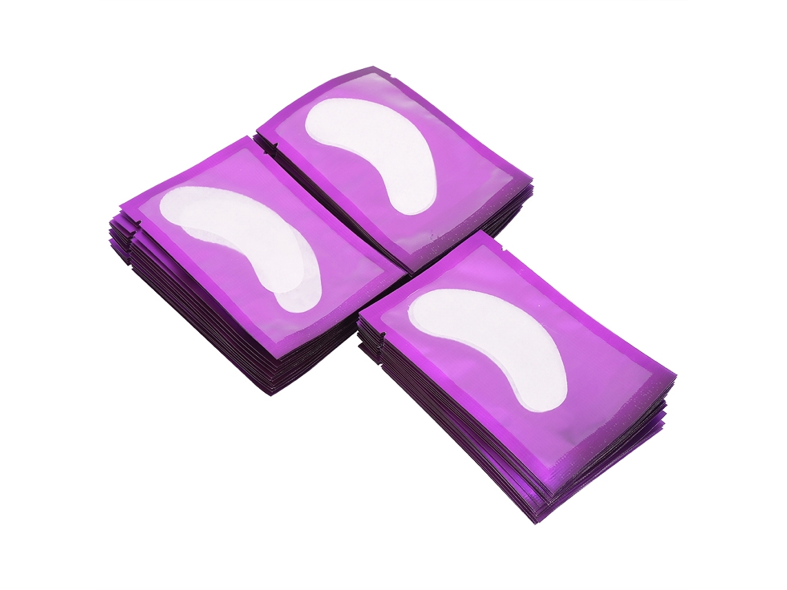 50 Pares De Almofadas De Cílios (material De Hidrogel, Roxo) Eoocoo