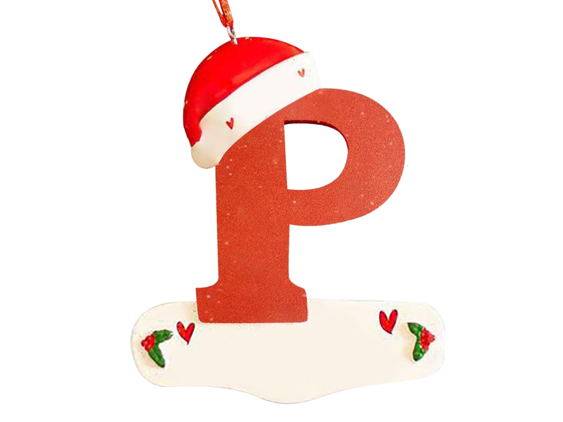 Decoração De Natal Personalizada Em Forma De Letra P Com Laxiscreed Para Um Ambiente Festivo E Elegante