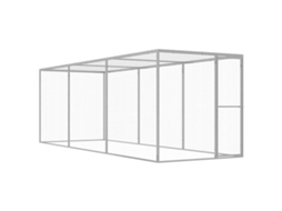 Vidaxl Jaula 4,5x1,5x1,5 M Aço Galvanizado