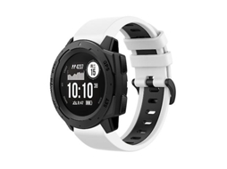 Bracelete de Smartwatch para Garmin Instinct 2S 22Mm Silicone Sports Pulseira de Relógio de Branco-Preto VENISYMLIS