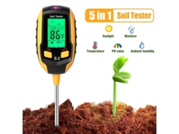 Teste De Solo 5 Em 1, Medidor Umidade Do Solo, Monitor Das Plantas, Ph, Higrômetro Para Ambientes Umidade, Temperatura E Luz Solar Aquaforge