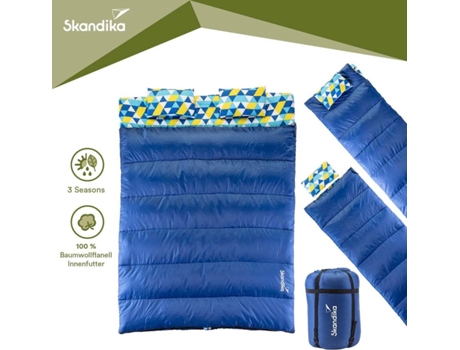 Saco Cama SKANDIKA  duplo   Islândia   Flanela   Outdoor   Saco de transporte