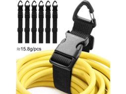 Conjunto De 6 Suportes Ajustáveis​​ Para Cabo Extensão Alta Resistência Com Clipe Travamento, 50, 01 Cm(versão Atualizada)