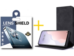 Capa + 1 Película de Câmara para iPhone 12 SKYHE Preto