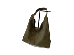 Bolsa De Ombro, Material De Suede Sintético, Design Casual De Tote, Verde