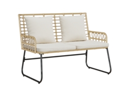 Conjunto 1 Móveis De Jardim Vidaxl Castanho Vime Pe (113 X 69 X 83 Cm)