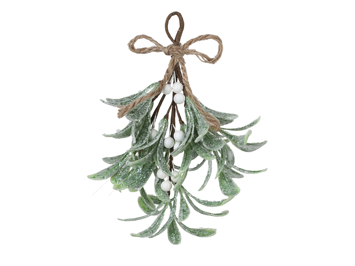 Decoração de Natal com Musgo Artificial, Pack de 4, Cor Branca LAXISCREED