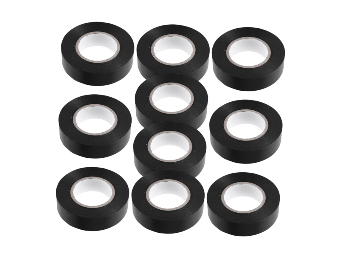Fita Isolante Elétrica Cabilock, Pacote Com 10 Rolos, Ideal Para Cabos E Fiação Automotiva De Alta Temperatura