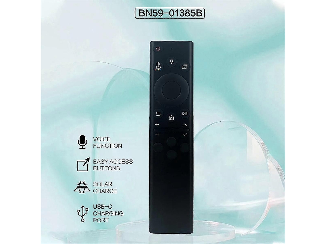 Controle Remoto Solar Voice Bn59 01385b para Smart TV Neo QLED Crystal UHD