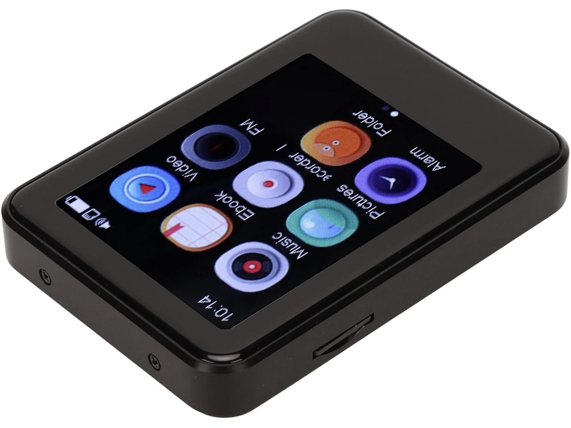 Reprodutor de MP3/MP4 com tela sensível ao toque, HiFi e gravação para curtir música, zinco 2,5" (8 GB)