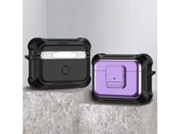 Capa protetora para fones de ouvido AirPods Pro 2 em TPU + PC à prova de choque com interruptor. GIECY
