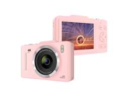 Câmera Digital Portátil 4k 48mp Com Tela Ips De 2.8 Polegadas, Antivibração E Zoom 16x, Presente Para Adolescentes E Estudantes