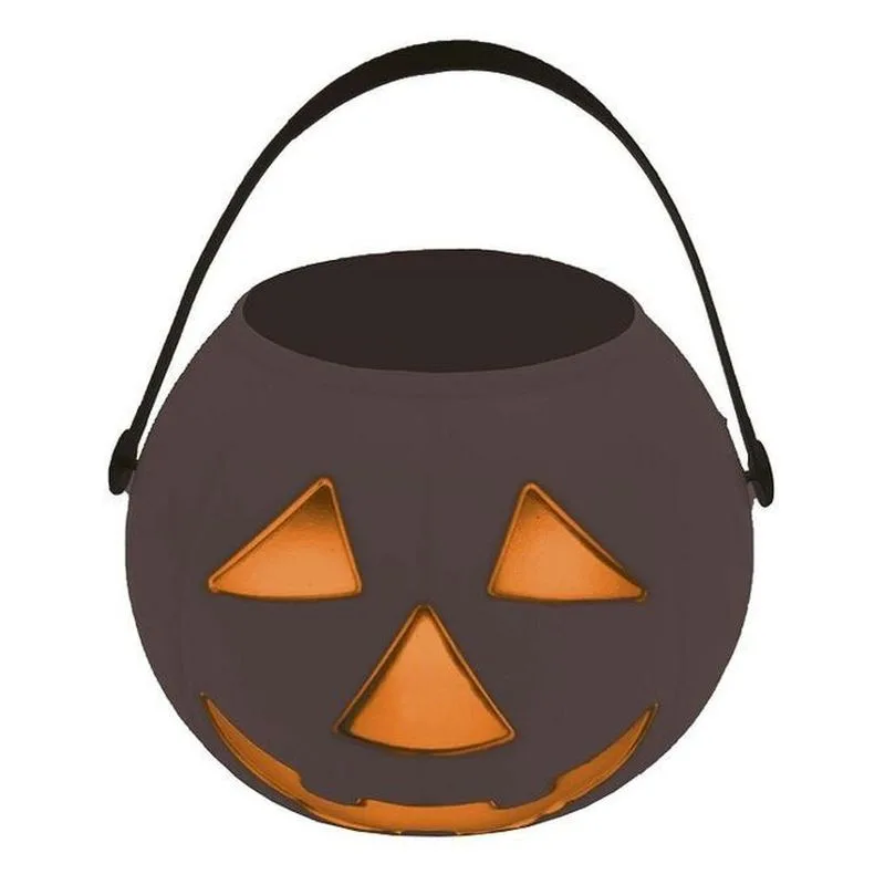 Cubo Calabaza Negra Halloween Infantil Fiestas De Guirca 24756 Guircamás De 3 Añosp24