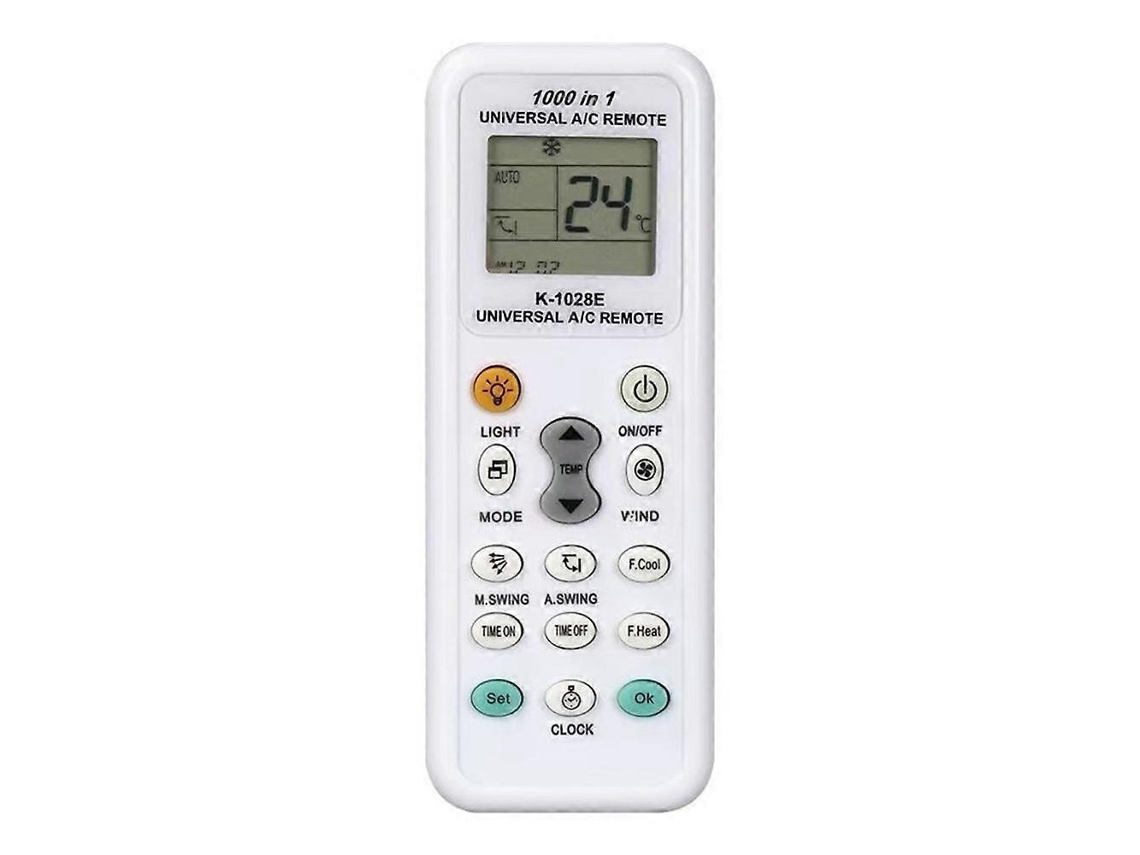 Controle Remoto Universal Para Ar Condicionado Kt-1028e 1000 Em 1 Com Tela Lcd Grande E Baixo Consumo De Energia_glo