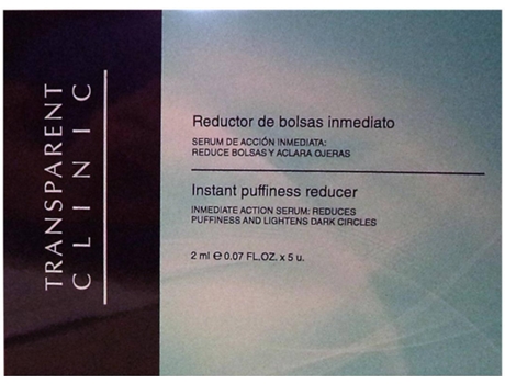Sérum de Rosto TRANSPARENT CLINIC Instant Puffiness Reducer (5 x 2 ml)