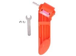 Afilador De Brocas De Corindón Portátil Rueda De Esmeril Para Herramientas Eléctricas Moledor Naranja