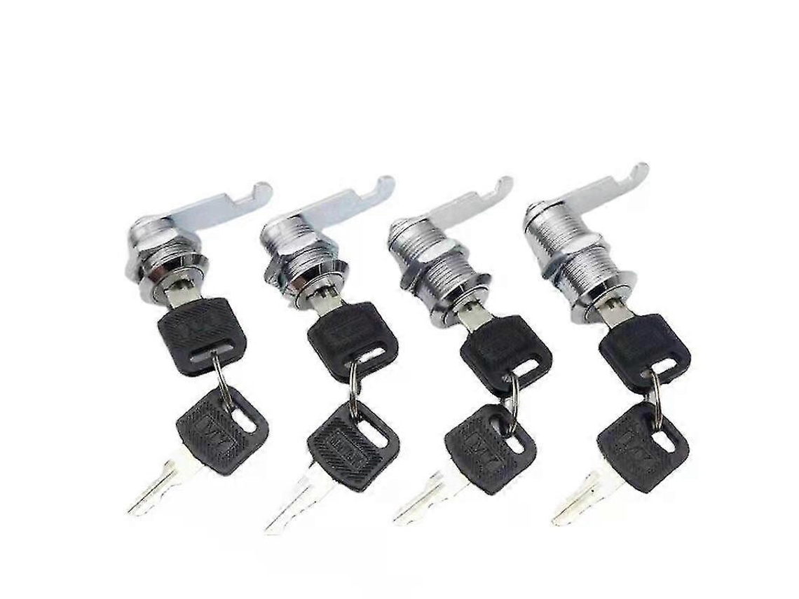 Conjunto de 10 Cerraduras de Zinc 16mm com Chave para Armários S/MARCA