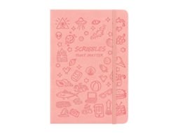 Caderno/ Diário/ Fofo Tamanho A5 para Estudantes, com Estampa de Flor de Cerejeira Rosa BRILVIBERA