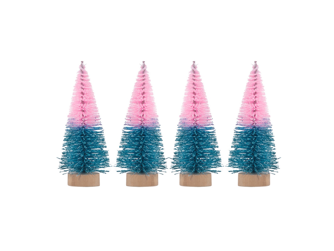 Enfeite de Natal TUSERXLN Gradiente Quatro BICHO DE ESTIMAÇÃO Rosa