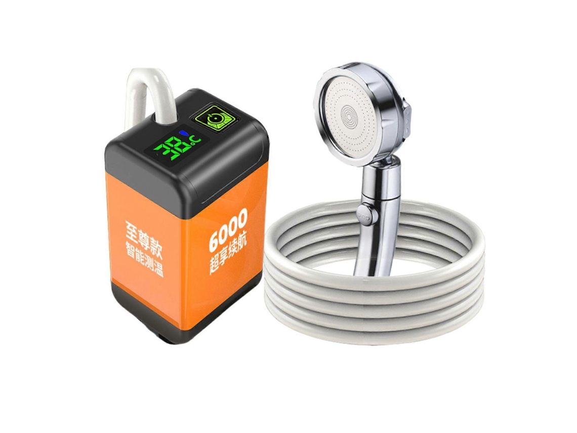 Chuveiro Portátil Para Acampamento, Chuveiro Elétrico Simples Para Dormitório, Ideal Para Acampamento Ao Ar Livre. PENGDSJE
