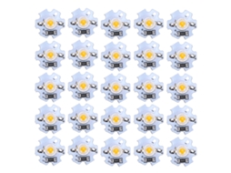 2026 25 Peças Chips Led 5v 1w 200lm Pérolas de Lâmpada Led para Focos Diy Luz Amarela 588‑590nm