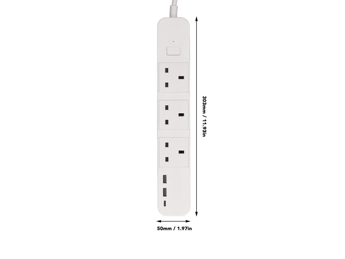 Laxiscreed Ficha De Energia Inteligente Com Controlo De Voz E Wi-fi Para Gestão Fácil Em Casa
