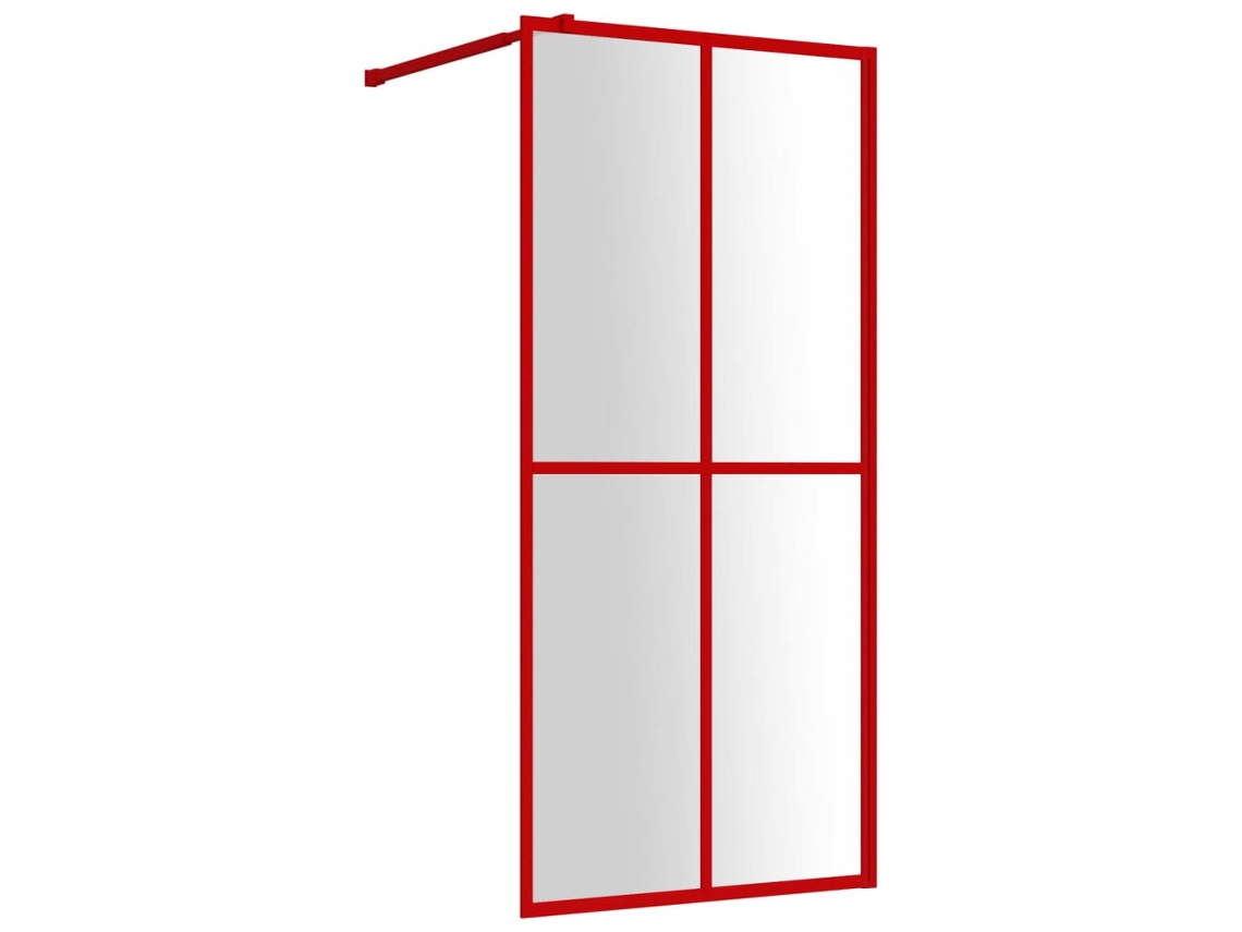 Walk-in Shower Wall, Walk-in Shower Walls Vidaxl Vermelho Vidro (100 X 195 Cm)