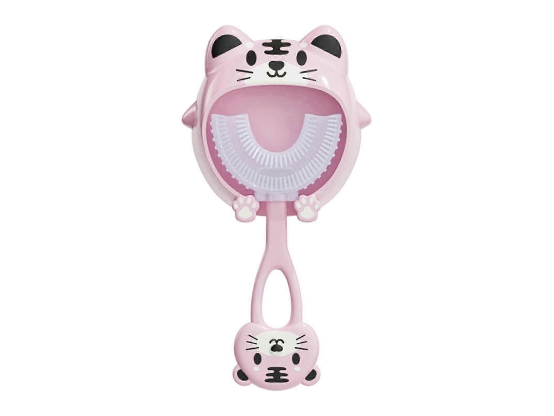 Escova de Dentes Infantil em Formato U para Bebês 2 a 12 Anos, com Cabo Silicone Macio, Ferramenta Limpeza Den Tal 1 GOKOCO